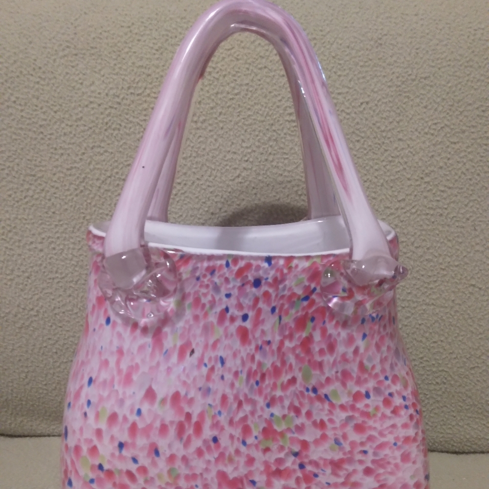 Glass Purse Vase